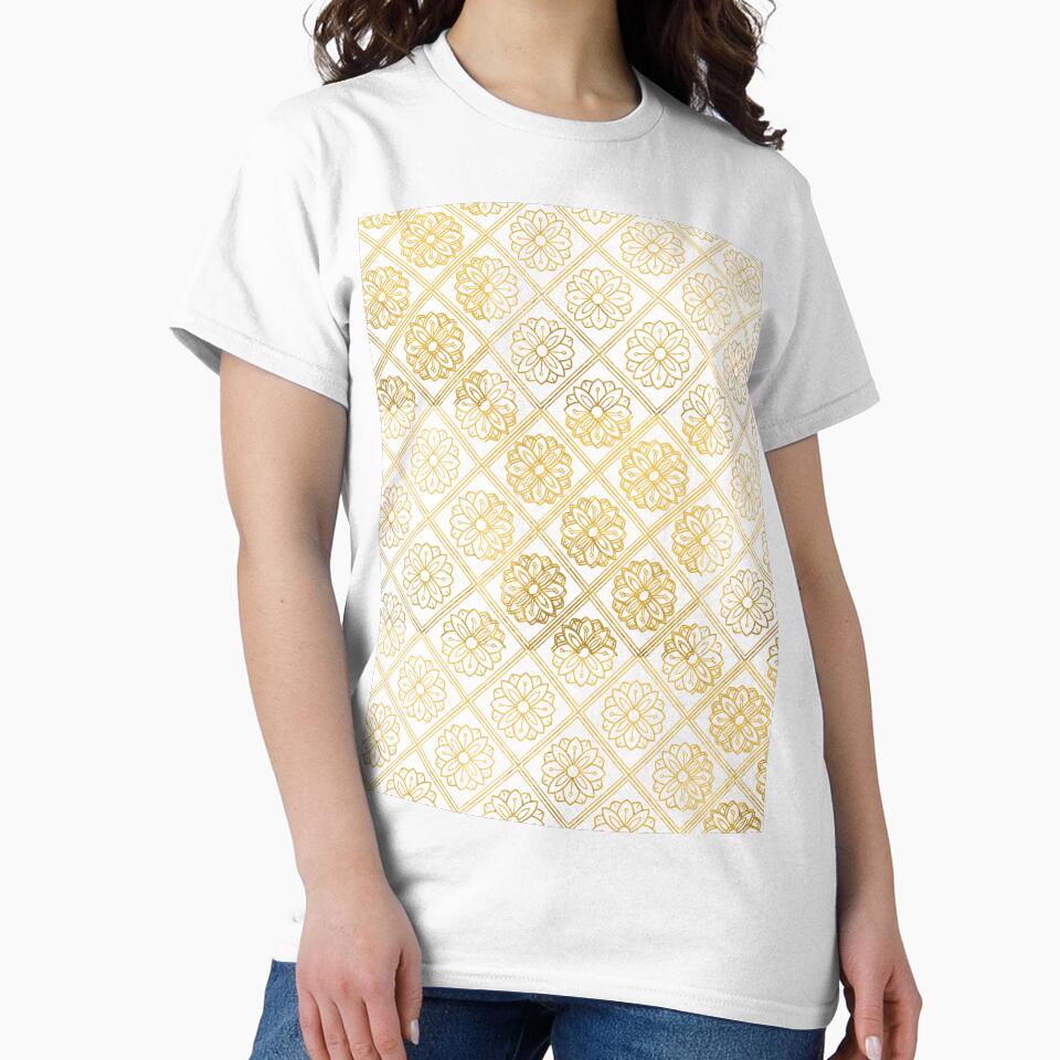 Mid Century Geometric Modern gold by Dhapatternshop