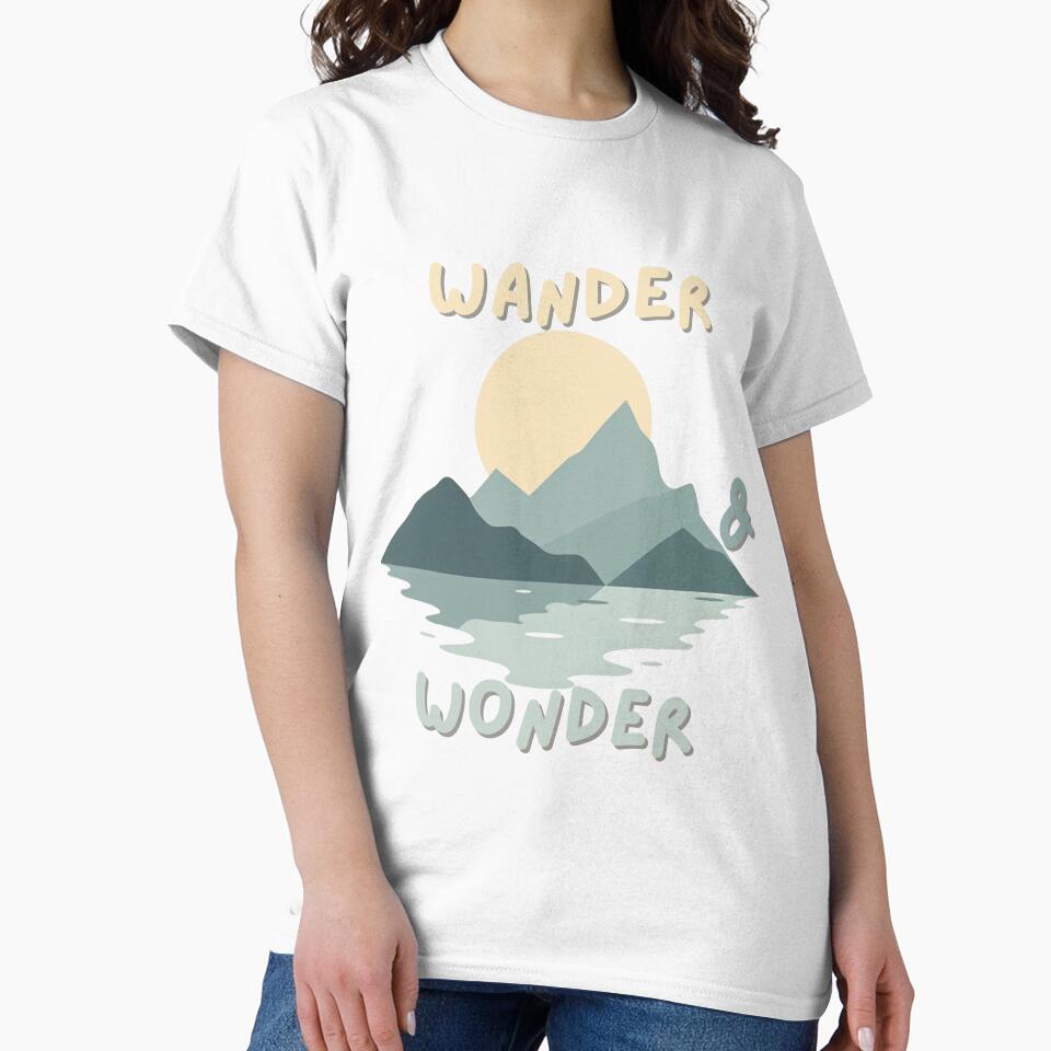 Wander and Wonder – Minimalist Mountain Sunset by PMTaurus