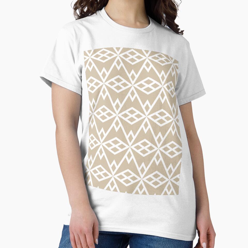 Beige and White Minimal Diamond Line Shape Pattern Pairs Valspar 2022 Color of the Year Country Charm 3007-10B - Color Trends by ColorOfTheYears