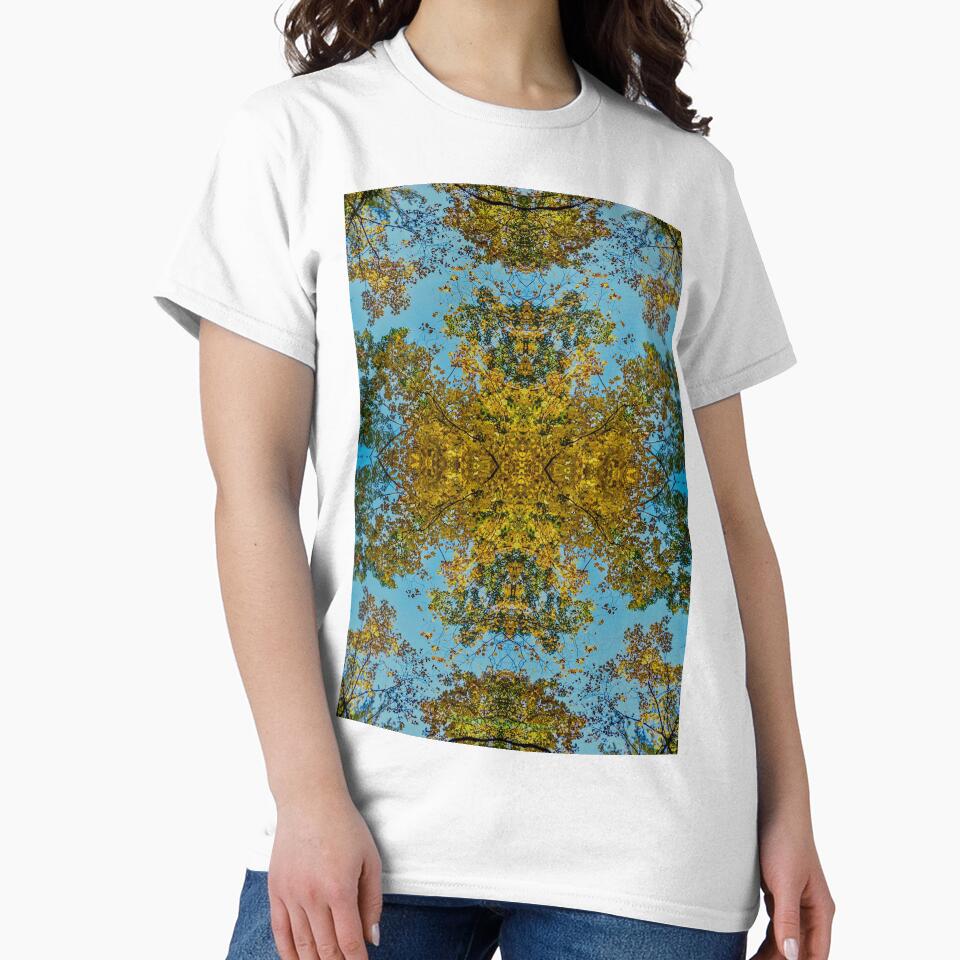 Psychedelic Sacred Geometry Autumn Mandala – Visionary Fall Canopy by aadventures