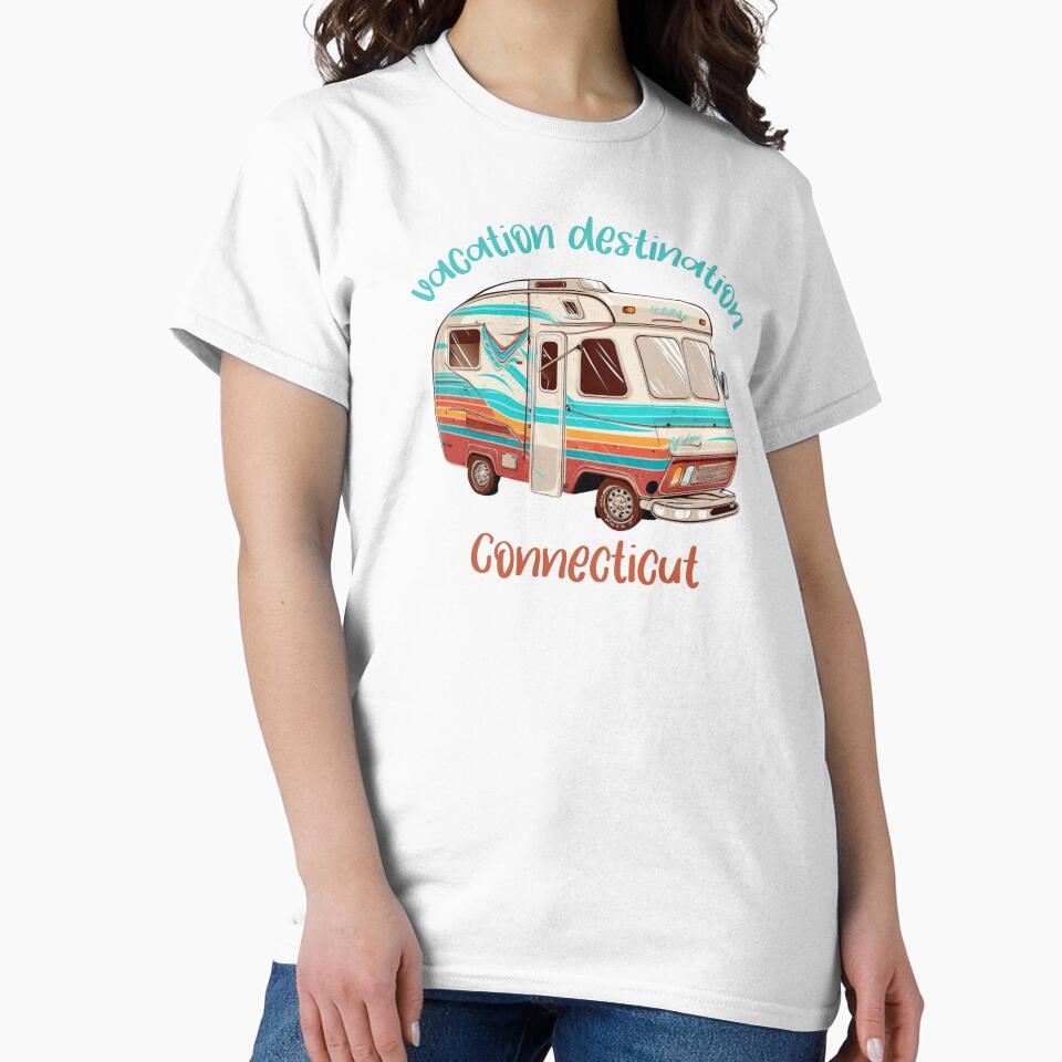 Vacation Destination Connecticut T-Shirt by MarqisStudio