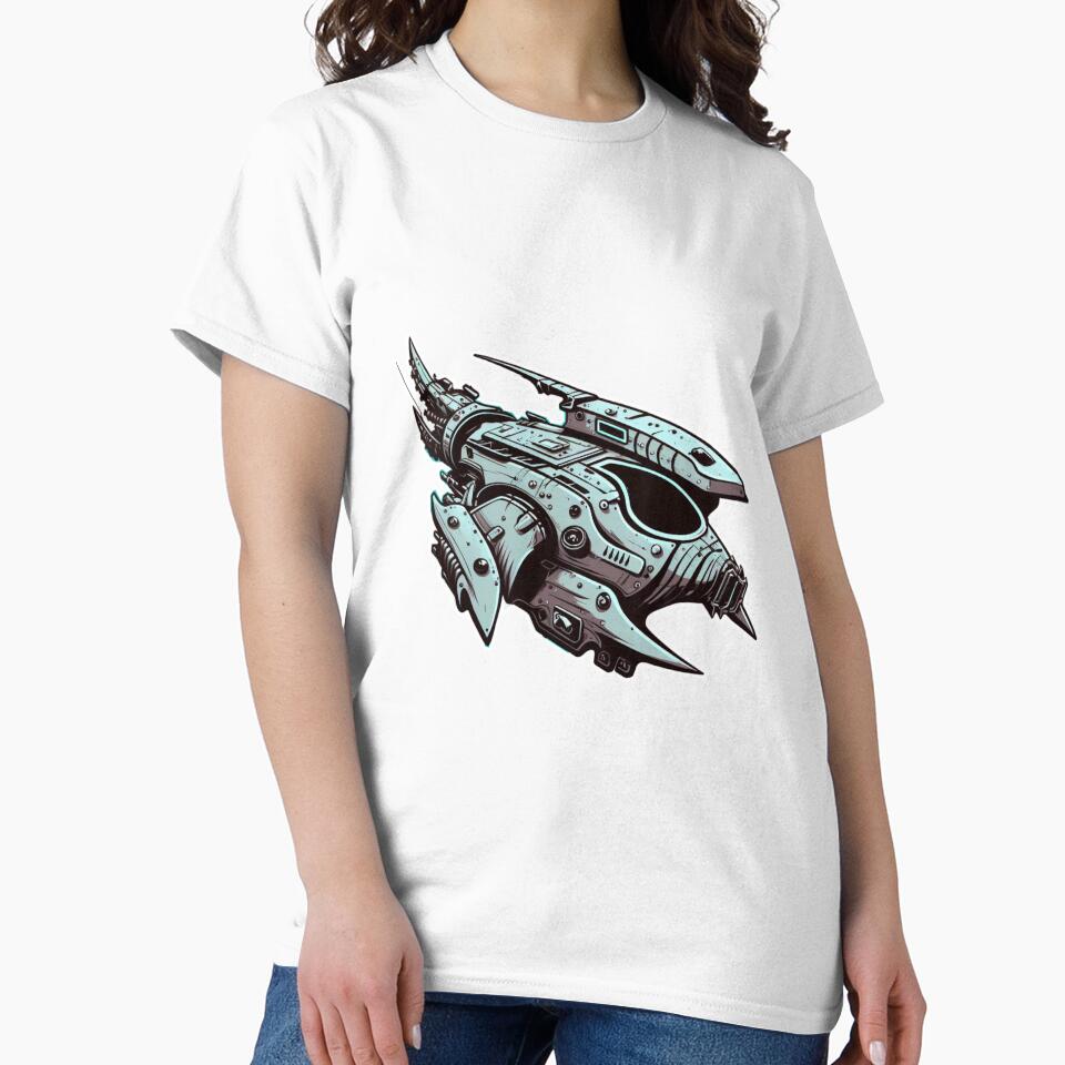 Futuristic Spacecraft Vintage Aesthetic Scifi Cyberpunk Airship Sticker by mintflavor