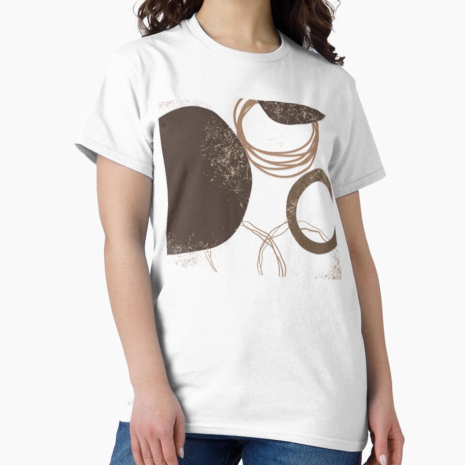 Abstract Earth Tone Shapes – Modern Minimalist Boho Pattern by Barelythere2324