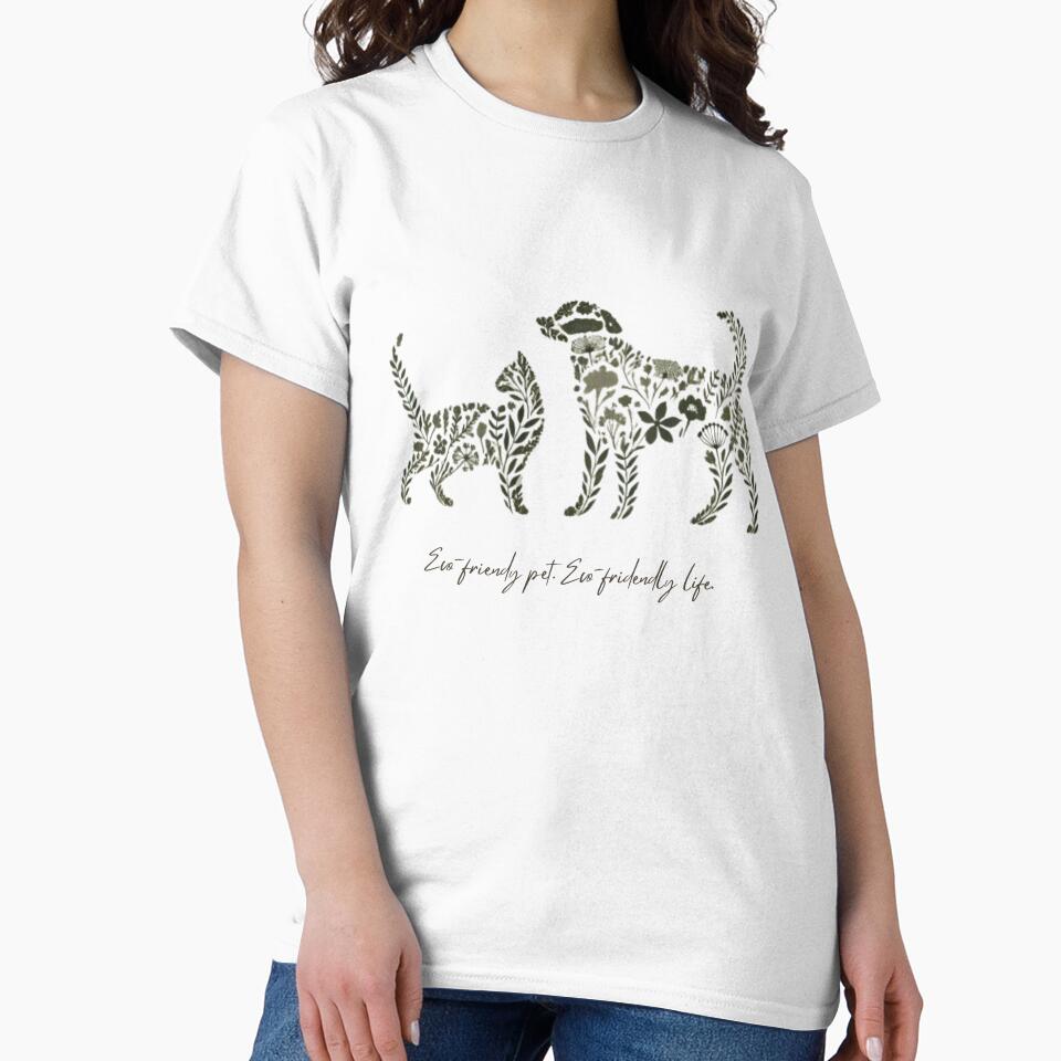 Floral Pet Silhouettes Promoting Eco-Friendly Living by yuxin2009