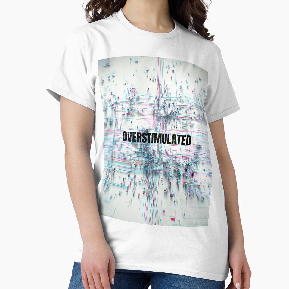 OVERSTIMULATED Glitch Typography - Minimalist Design Expressing Overstimulation by chi3-jp