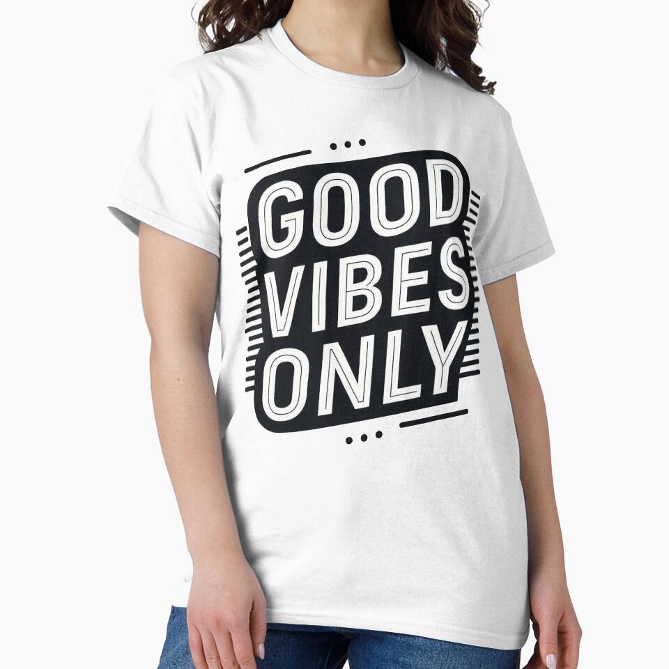 Good Vibes Only | Funny Motivational Typography Design by LibbArt