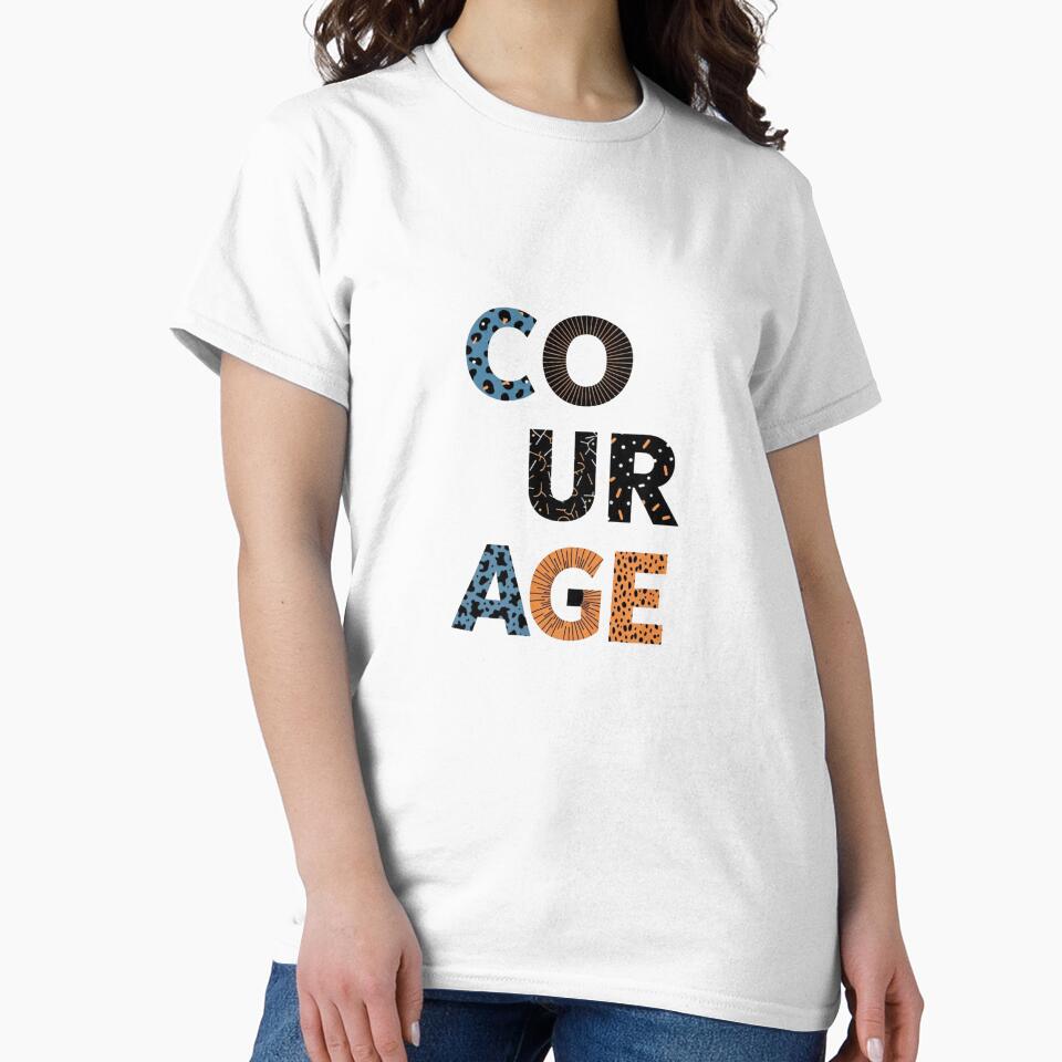 COURAGE – Bold Motivational Typography Design by Collision19