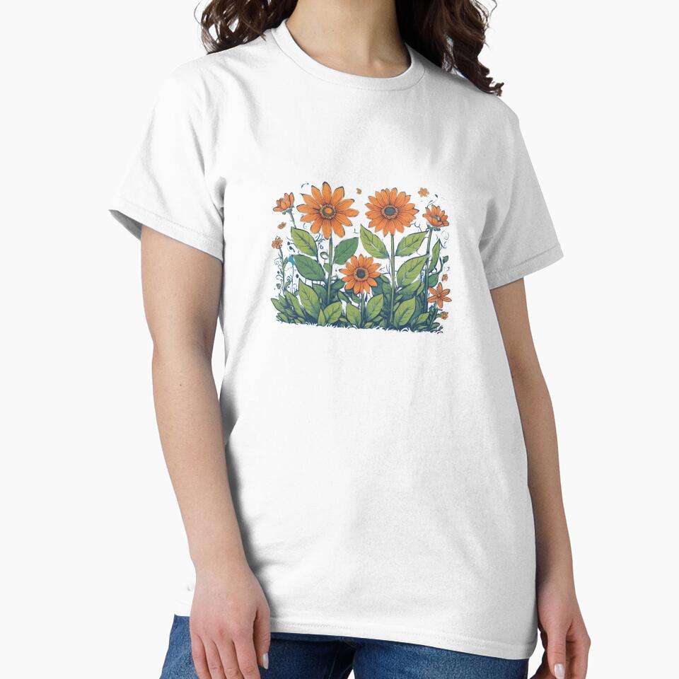 orange wildflowers by stickersvnzla