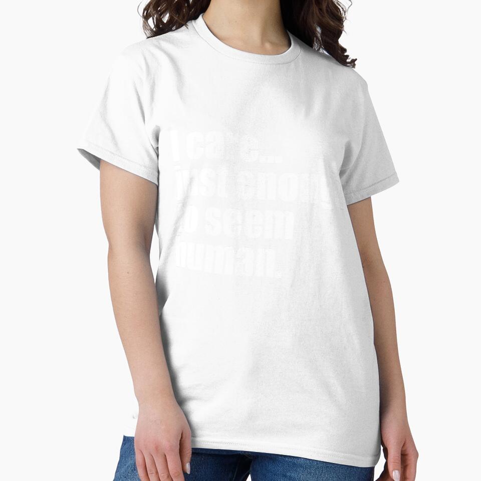 Just Enough to Seem Human Text Design by FlowGrafik