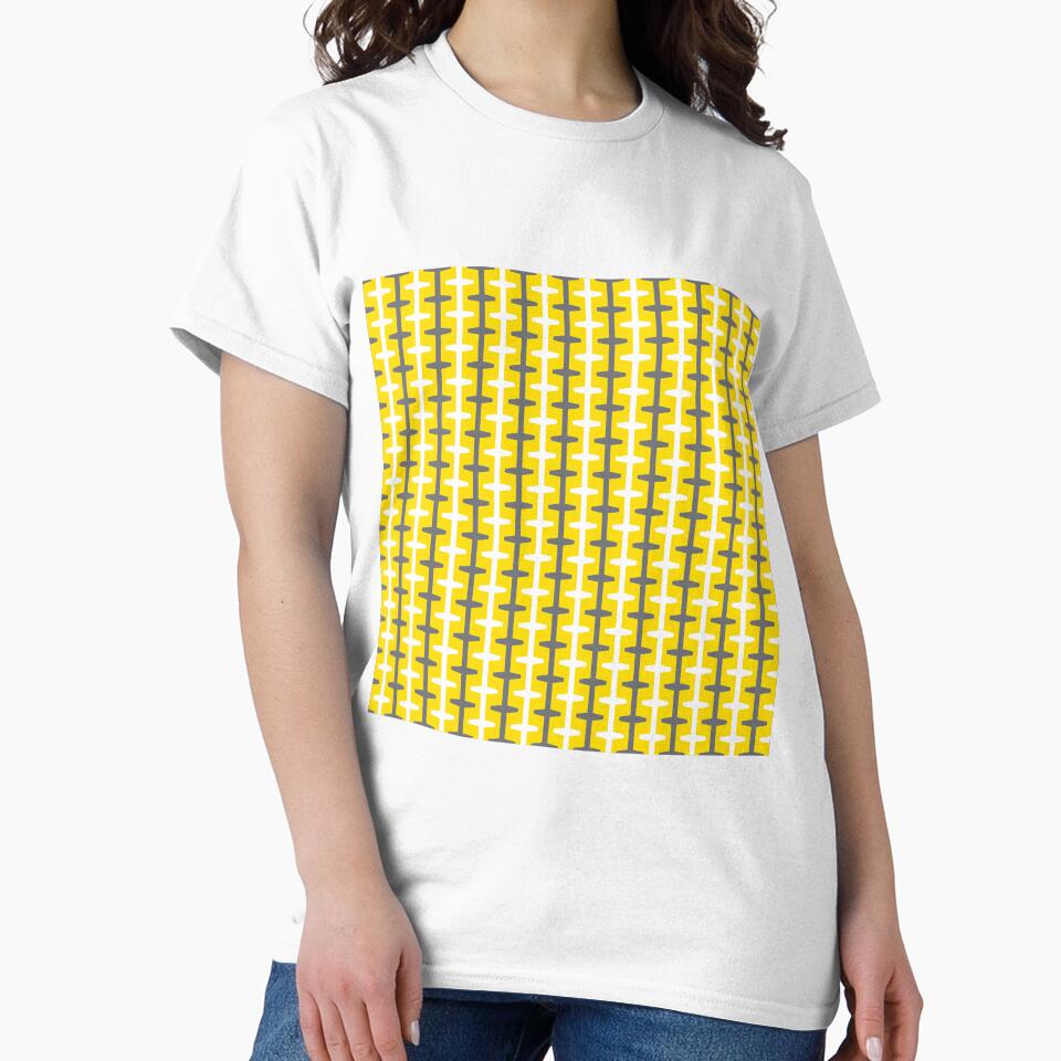 Geometric Pattern 208 (yellow gray) by Geometric Patterns