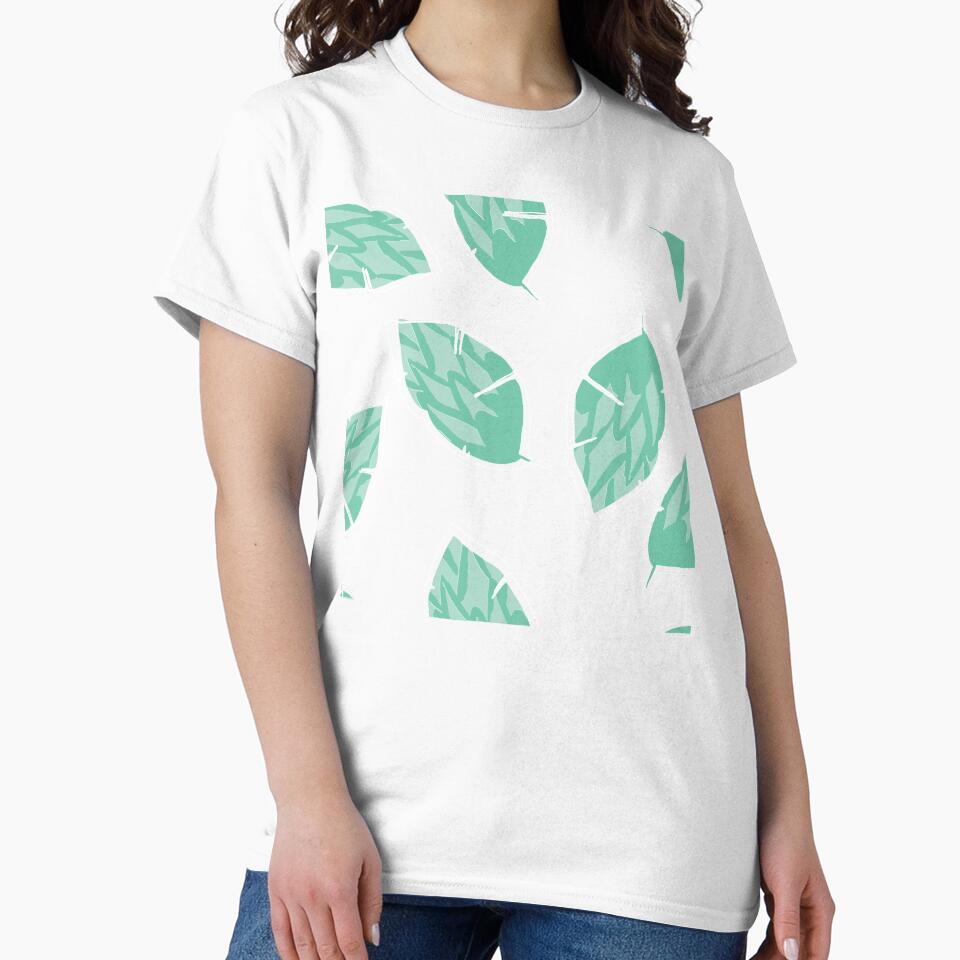 Green Leaves pattern - leaf art. by earthlingsmerch
