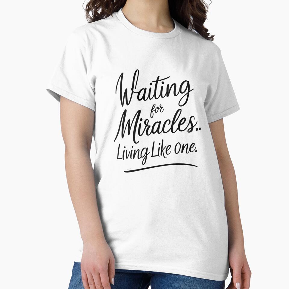 Waiting for Miracles – Inspiring Minimalist Quote Design by Irene Catchmind