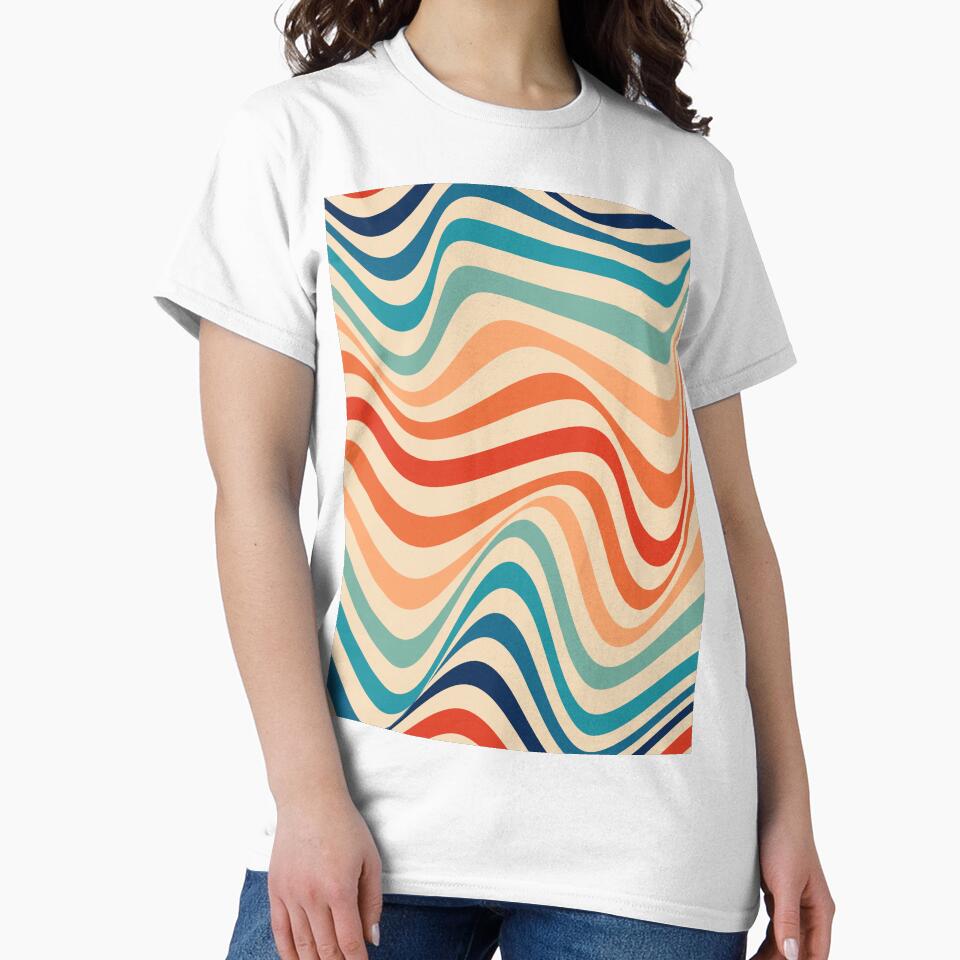 Retro 70s Waves Illusion by karanwashere