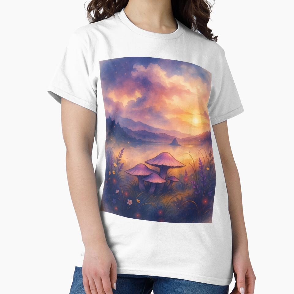 Twilight Mushroom Valley by the Lake by The Rogue Mark