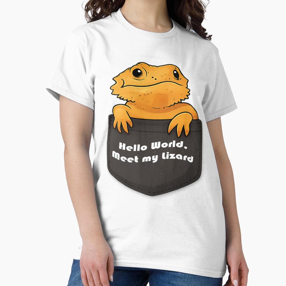 Pocket Lizard Design, Developer Humor Design, Gift for programmers by Anusham Digital Arts