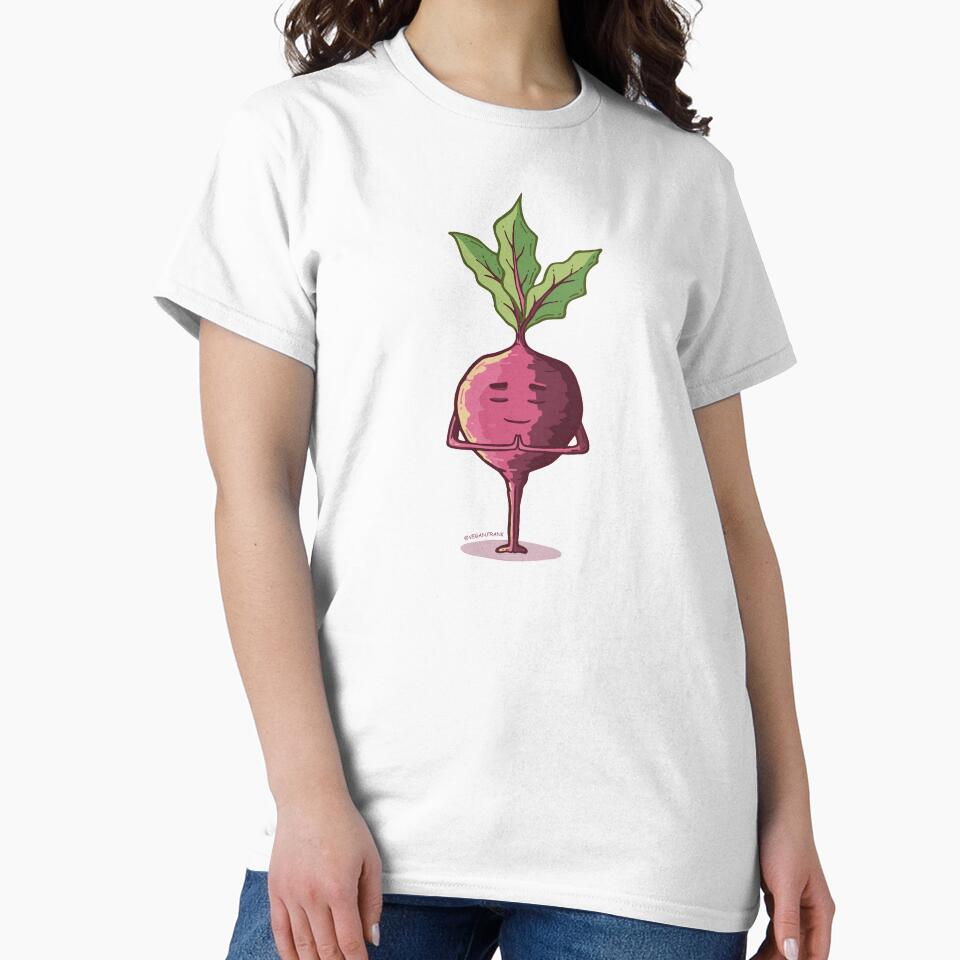 Cute yoga veggies - the beet by Frank J. Art
