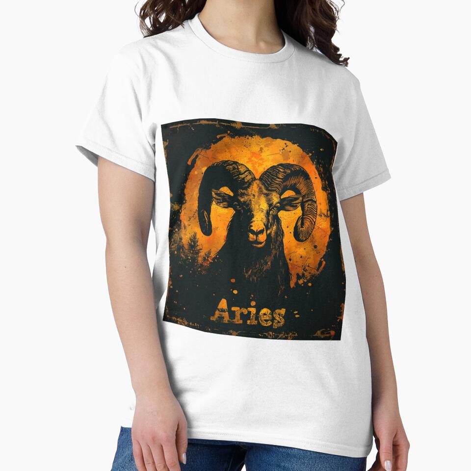 Grunge Style Aries Zodiac Sign by AiHead