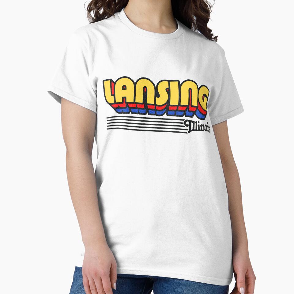 Lansing, Illinois | Retro Stripes by retroready