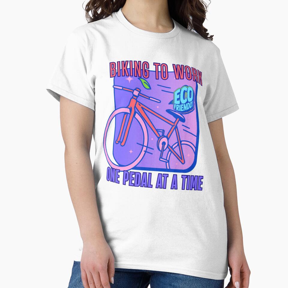 Biking to Work Eco Friendly Vibes by BoringClothes