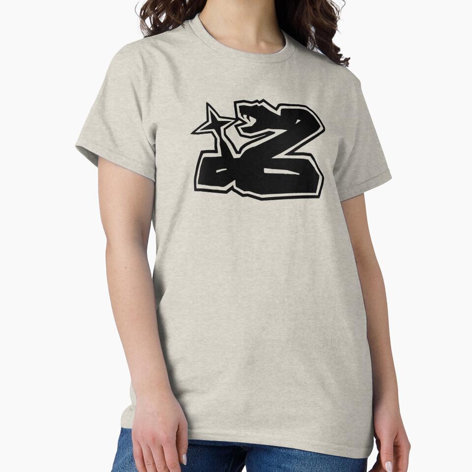 Y2K Cyber Star Serpent - Distorted Snake Grunge Streetwear by Kromatik
