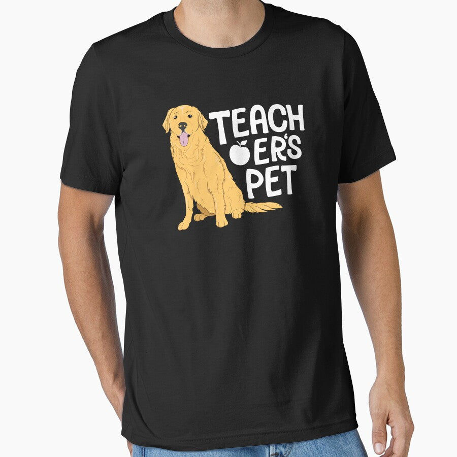 Teacher's Pet Kindergarten Preschool Dog Golden Retriever by 14thFloor