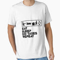 Eat Sleep Do Taxes Repeat Funny CPA Shirt by CreativeStrike