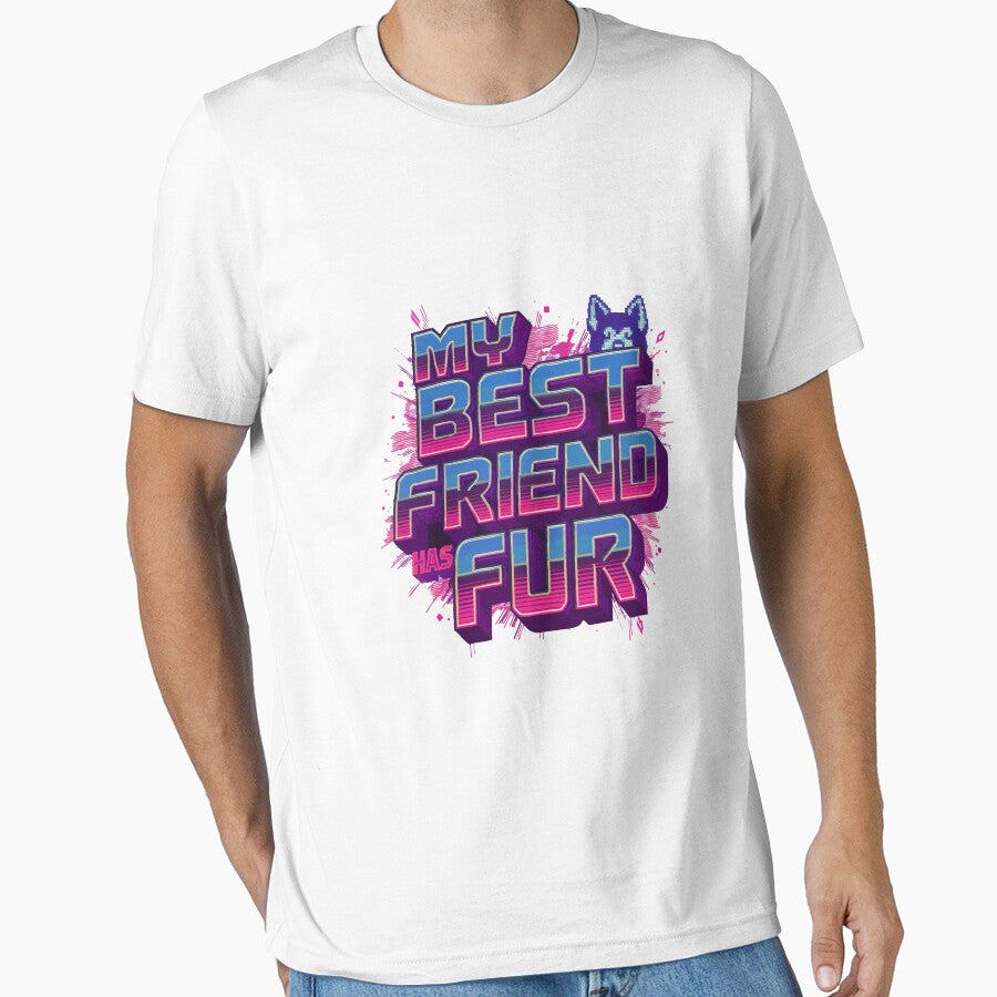 My Best Friend Has Fur Retro 80s by Tong4130