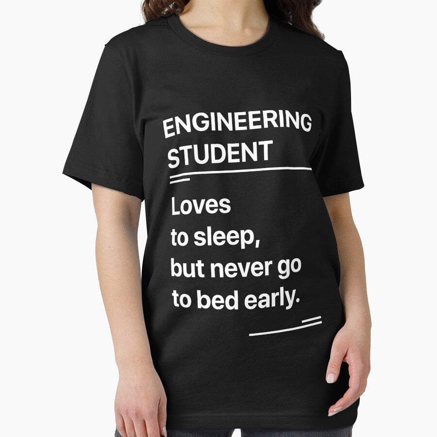 Engineer Student Funny design (Loves to sleep, but never go to bed early), # Understanding Engineers by mabbaskhann