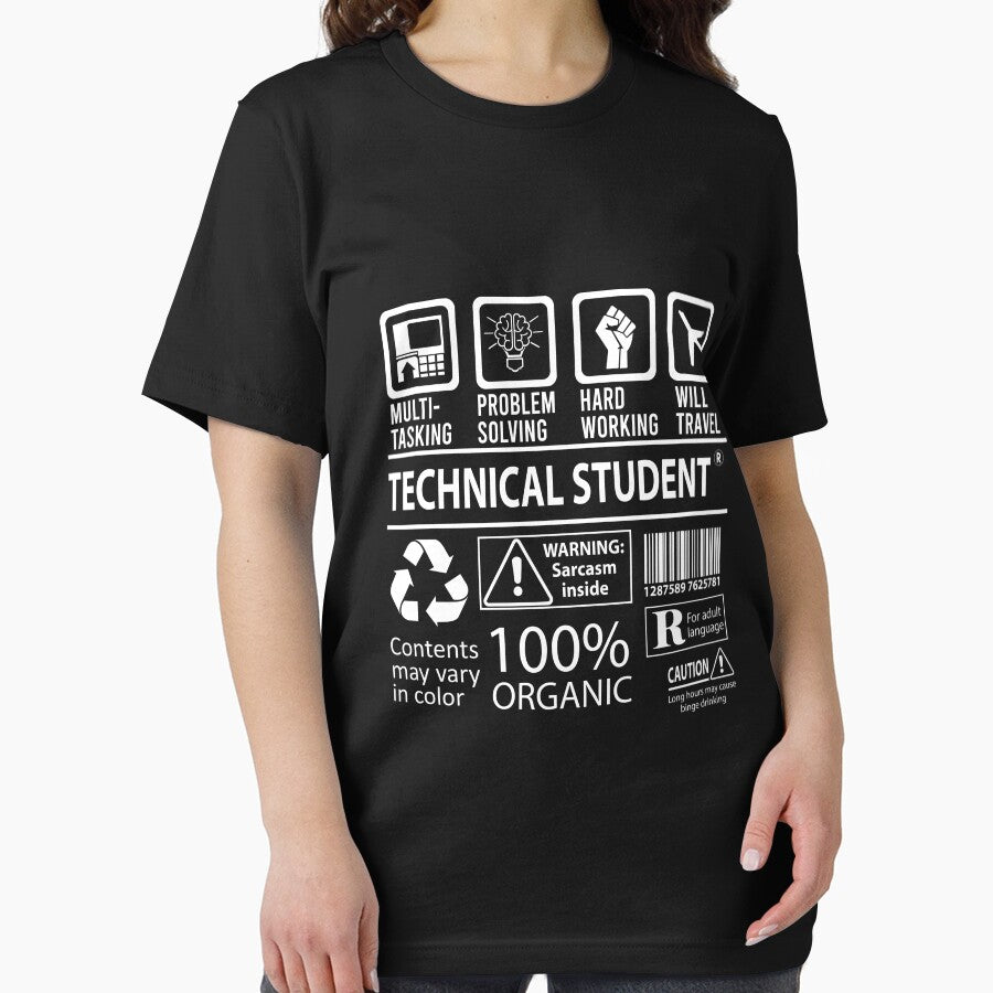 Technical Student T Shirt - MultiTasking Certified Job Gift Item Tee by killingworthhi