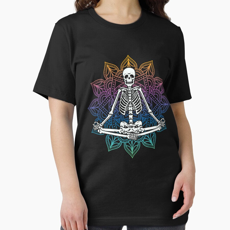 Yoga Meditation Skeleton I Funny Sarcastic by ChrisFeil