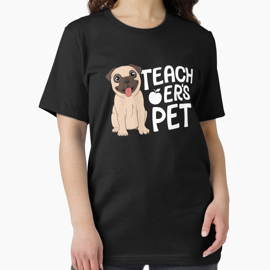 Teacher's Pet Kindergarten Preschool Kids Boys Girl Dog Pug by 14thFloor