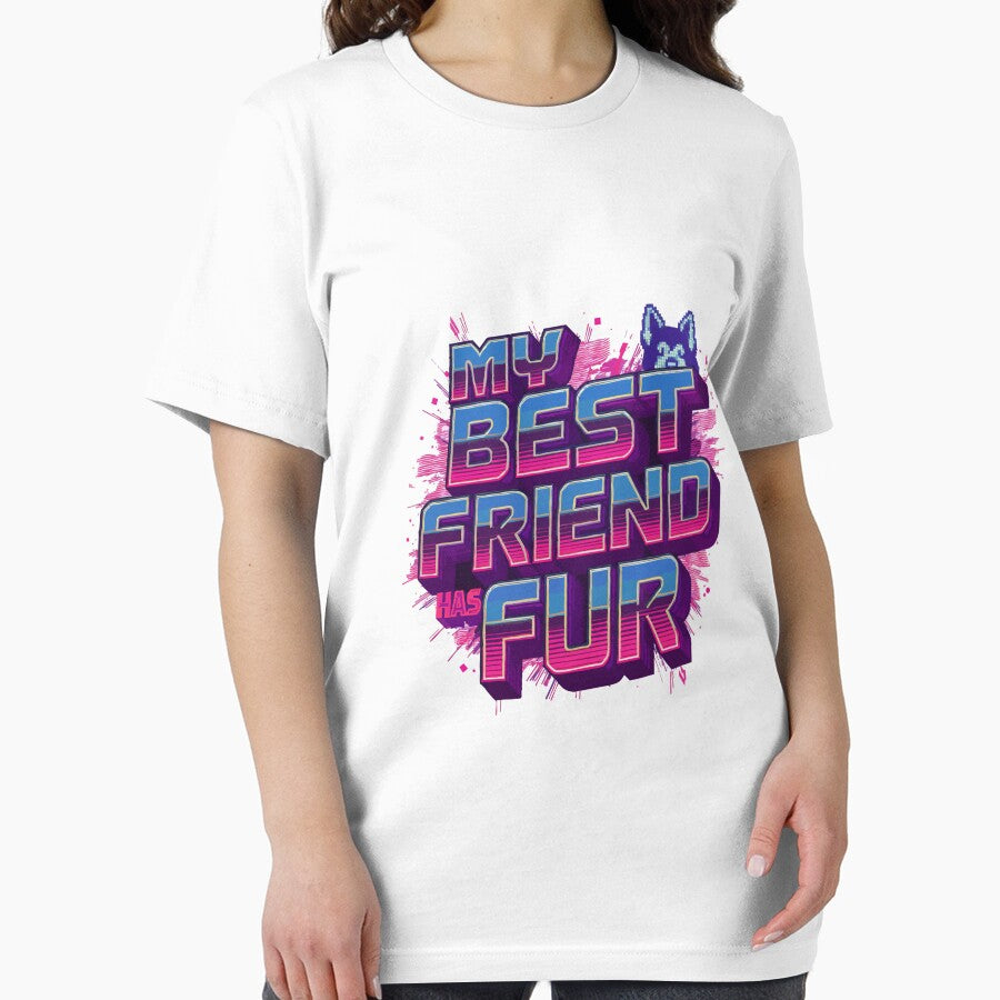 My Best Friend Has Fur Retro 80s by Tong4130