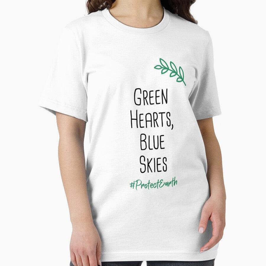 Green Hearts, Blue Skies Environmental Protection Positive Quote by FemiBiutti