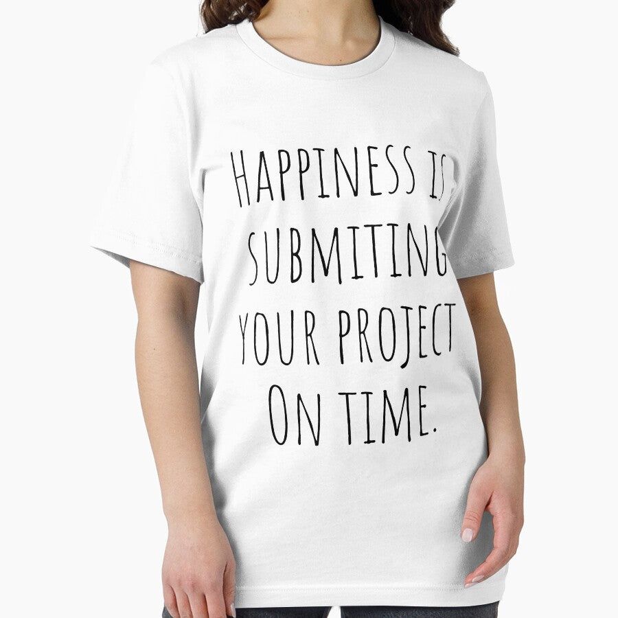 Architecture Quote Happiness is Submitting Your Project On Time by A. P.