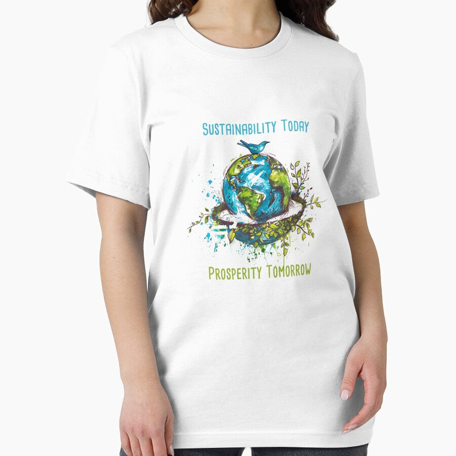 Sustainability Today, Prosperity Tomorrow Environmental Protection Positive Slogan by FemiBiutti