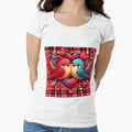 Valentine's day  (Folk Cockatiel Damask, Jewel Tones) : from Egyape artists (3rd design) by egyape ⭐⭐⭐⭐⭐