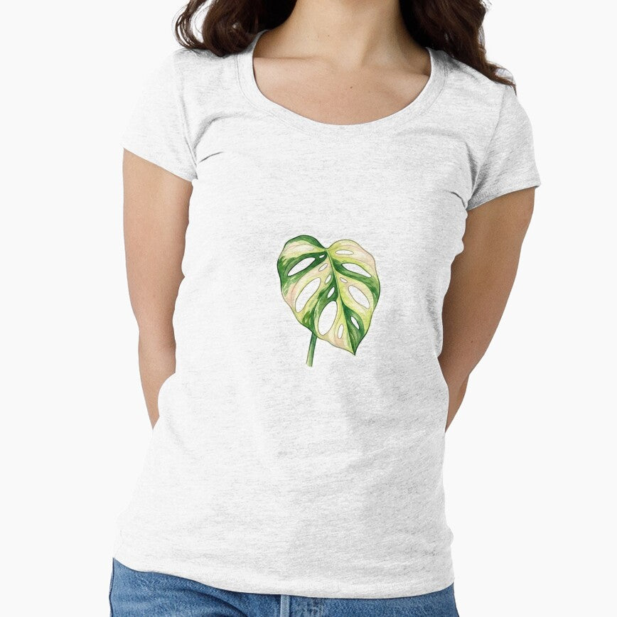 Aesthetic Variegated Monstera Adansonii Botanical Art by SanclairGoods