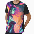 The Night is Young: 90's japanese aesthetic, Anime Girl Portrait/ Cyberpunk by DelMoore93