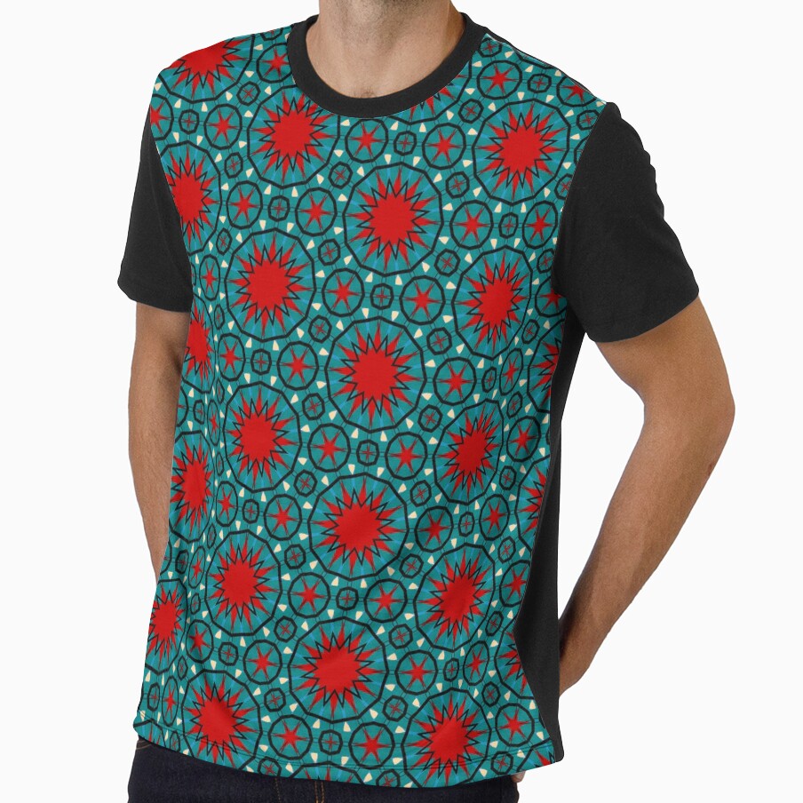 Retro Stars Pattern by Shy Fractal Designs