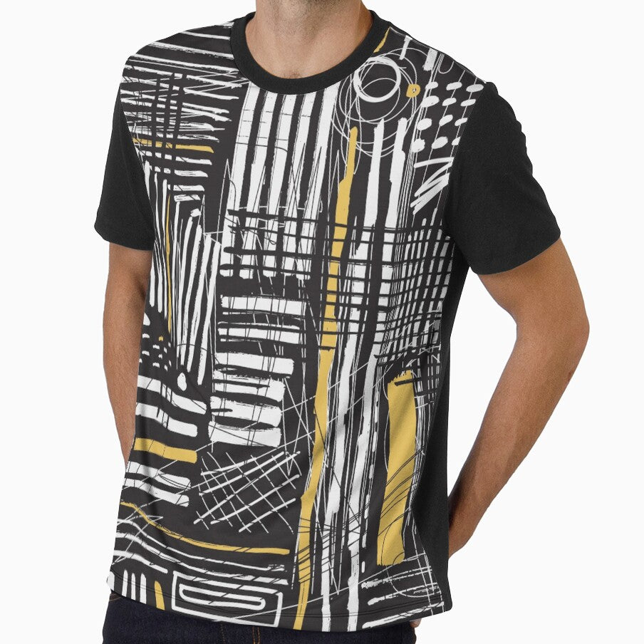 Retro Reverie: Mid-Century Modern Lines Pattern by samutsariatbpa