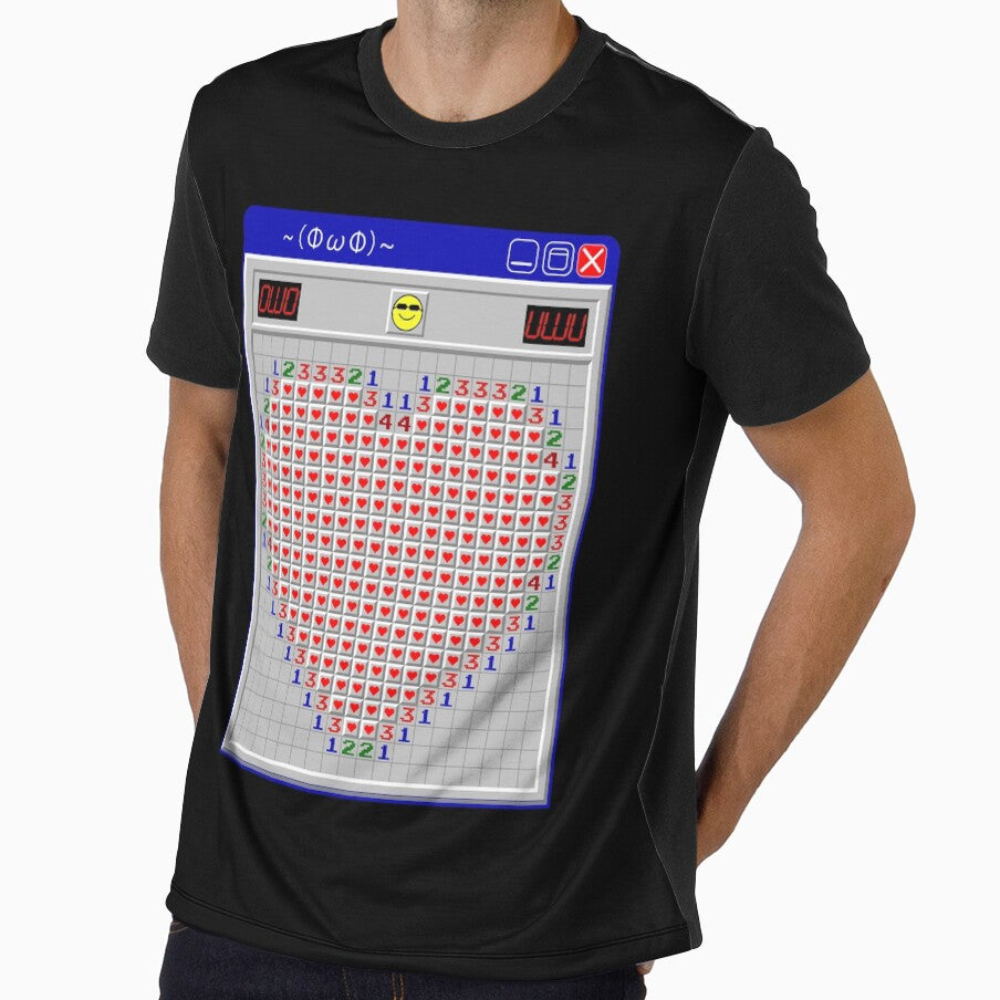 Retro Y2K Heart Minesweeper Inspired Cute by Dr-Faustus