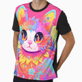 Y2K Aesthetic - Radiant Rainbow Purr-fection by Cosmic-Canvases