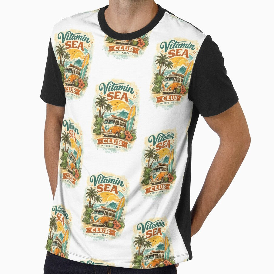 Vitamin SEA Club | Retro Beach Surf Van Summer Vacation Vintage Design by Genesis-Ink