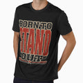 Born to Stand Out" Bold Grunge Typography by aashcreat