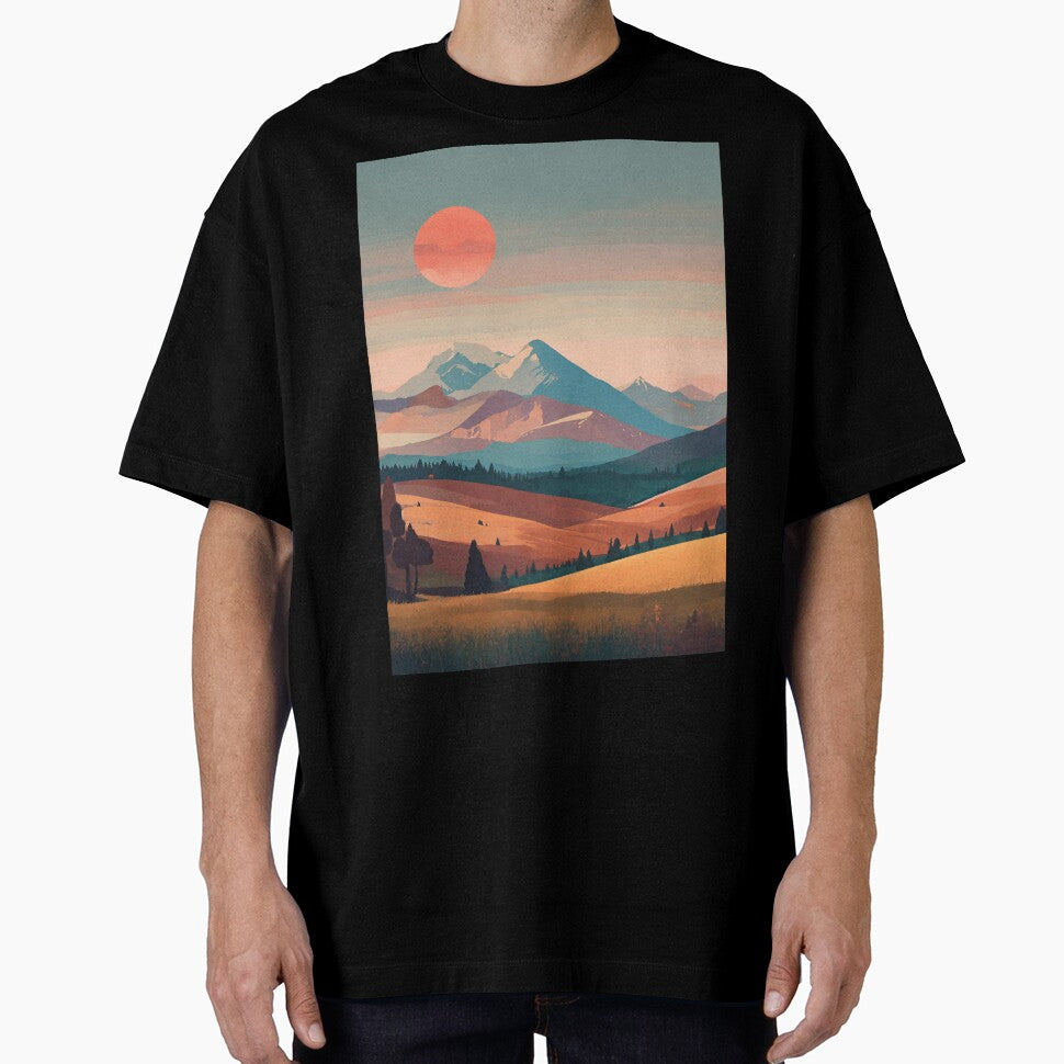 Minimalist Mountain Landscape by GSideArtStore