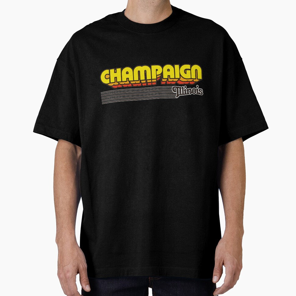 Champaign, Illinois | Retro Stripes by retroready