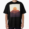 Minimalist Mountain Silhouette | Nature Lover Design | Outdoors Gift by The Print Hub