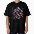 Geometric Symmetry and Bold Colors: A Modern Mid Century Abstract by Zachzacharyzak