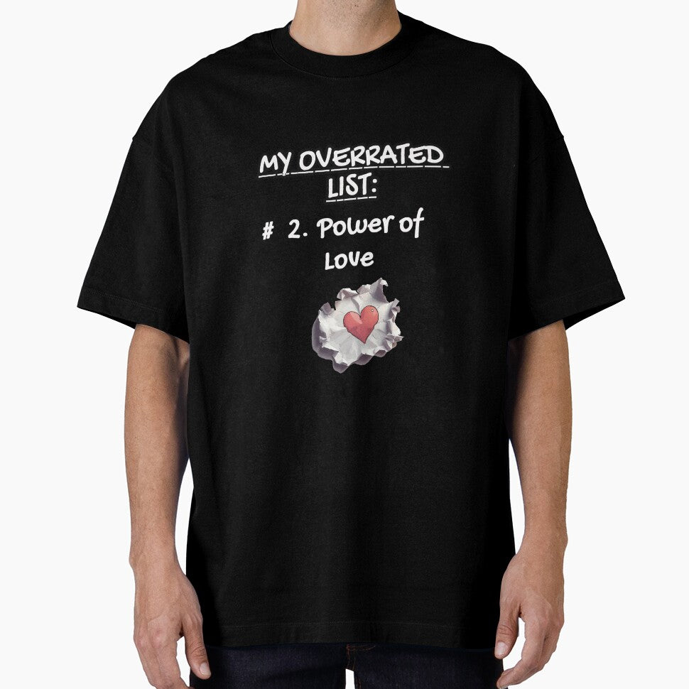 My Overrated List: #2. Power of Love| Minimalist Satire Design by PunArtistry