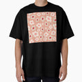 Retro Floral Surface Pattern Cantaloupe & Pink by scorpiolane